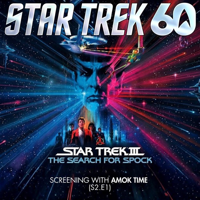 Star Trek III: The Search for Spock poster — screening with Amok Time (S2.E1)
